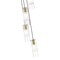 Z-Lite Alton Chandelier, 5-Light, 12 In.W x 14.25 In.H, Modern Gold/Clear+Frosted 824P-5R-MGLD - alternate 7